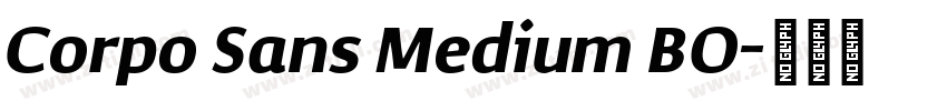 Corpo Sans Medium BO字体转换